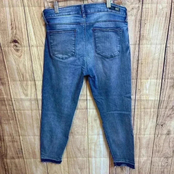 KUT from the Kloth Diana Kurvey Cropped Jeans Size 8 - Picture 5 of 7